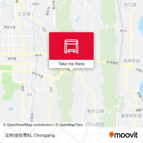 金刚坡收费站 map
