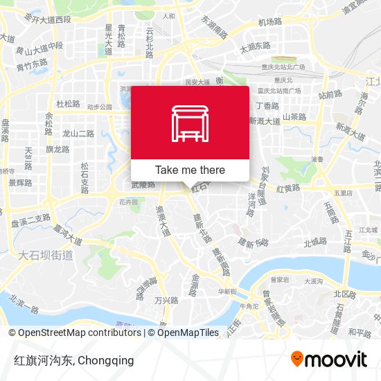 红旗河沟东 map