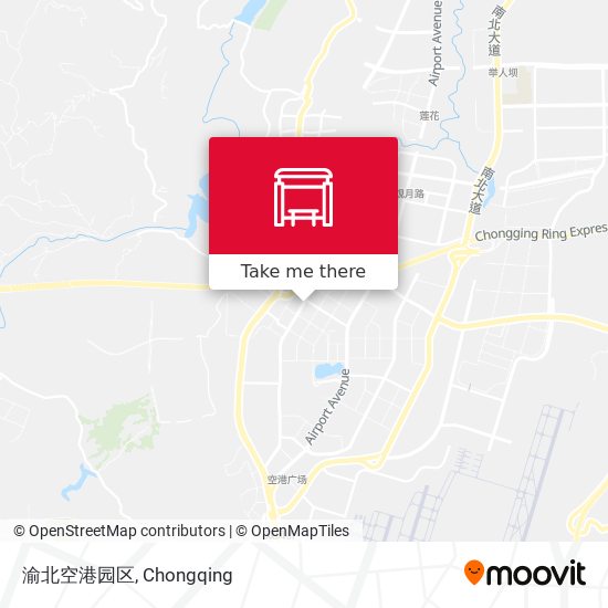 渝北空港园区 map