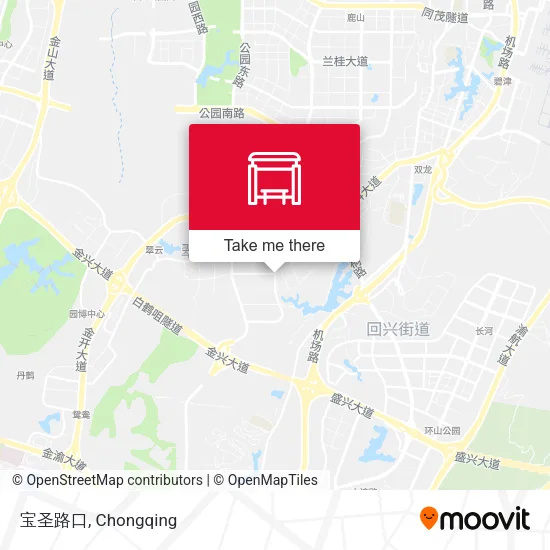 宝圣路口 map