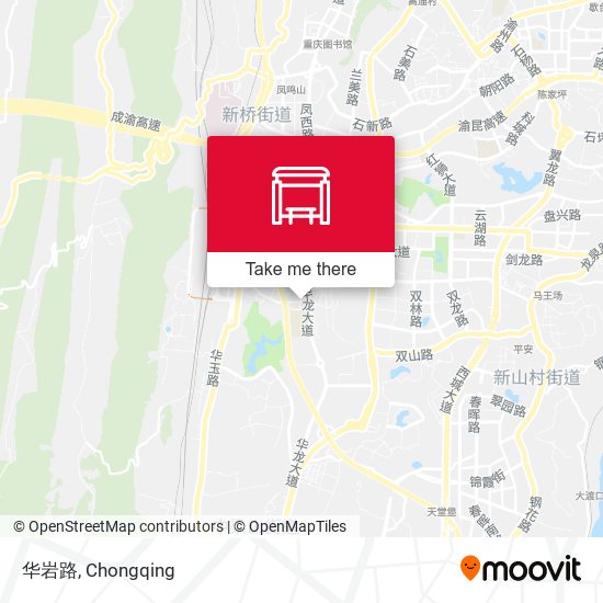 华岩路 map