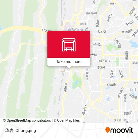 华岩 map