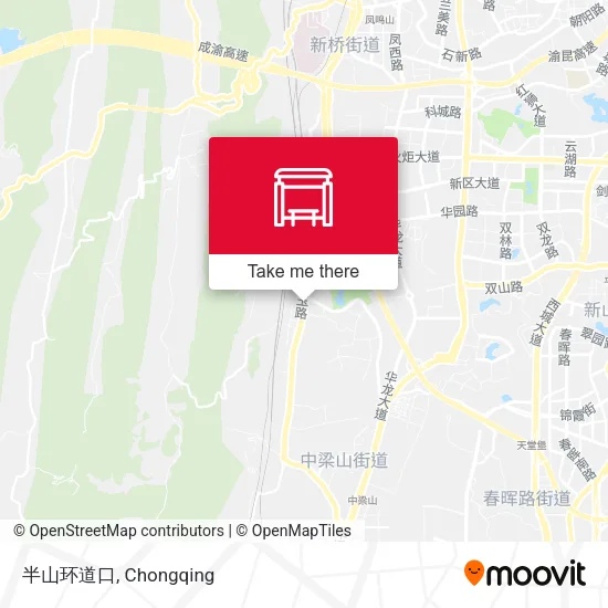 半山环道口 map
