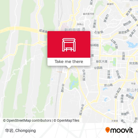 华岩 map
