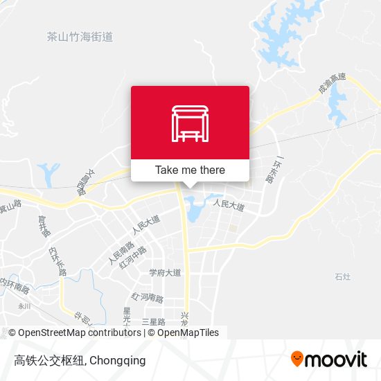 高铁公交枢纽 map