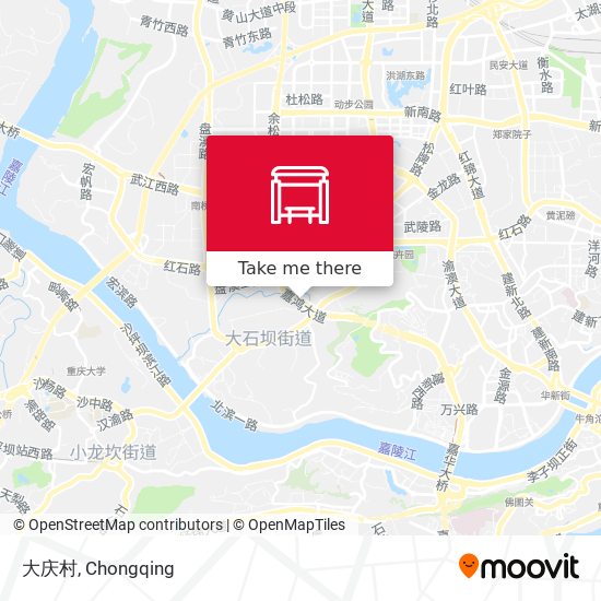 大庆村 map