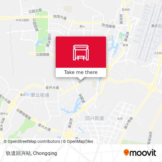 轨道回兴站 map
