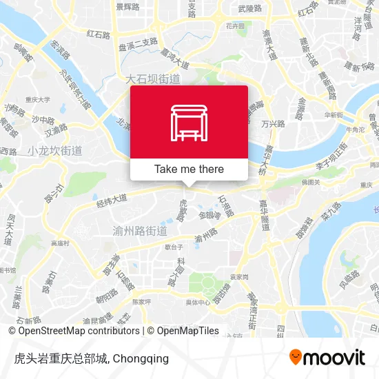 虎头岩重庆总部城 map