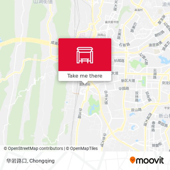华岩路口 map
