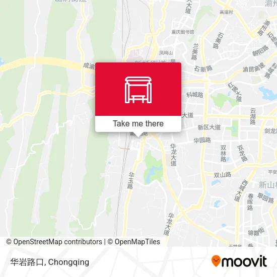 华岩路口 map