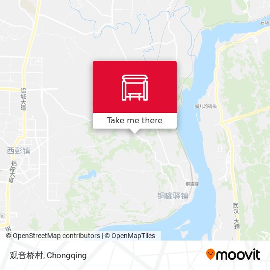 观音桥村 map