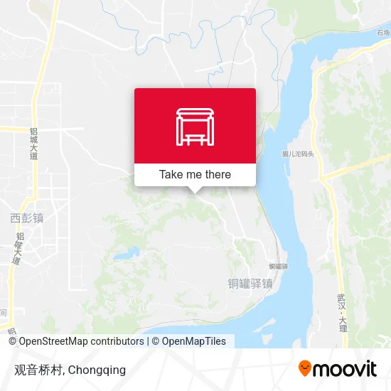 观音桥村 map