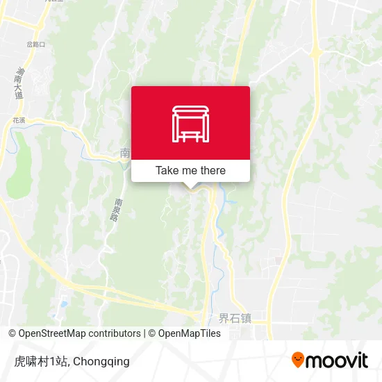 虎啸村1站 map