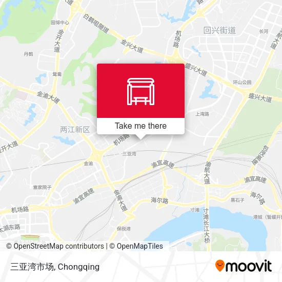 三亚湾市场 map