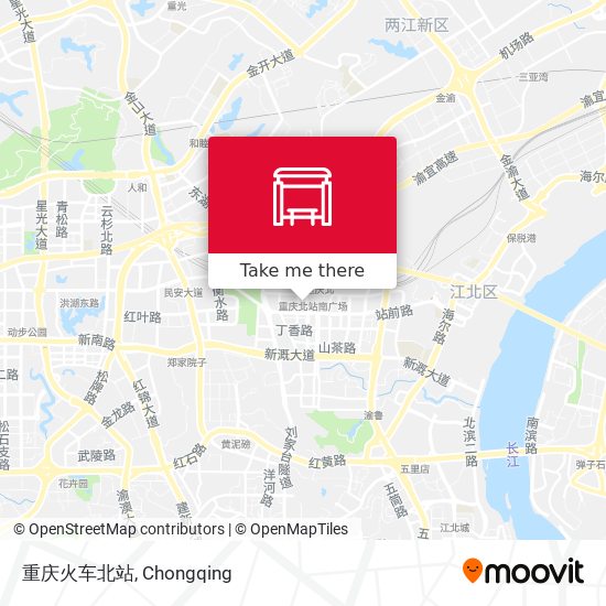 重庆火车北站 map