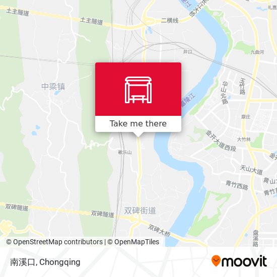 南溪口 map