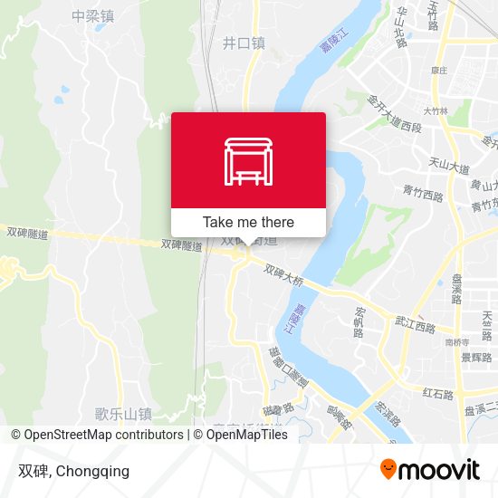 双碑 map