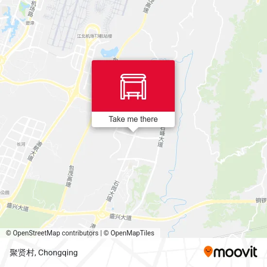 聚贤村 map