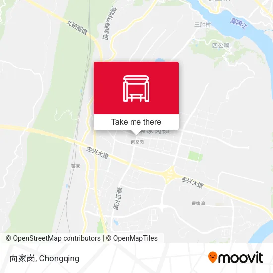 向家岗 map