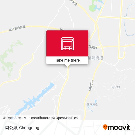 周公滩 map