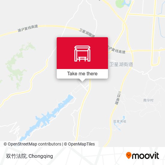 双竹法院 map