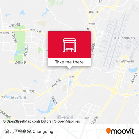 渝北区检察院 map