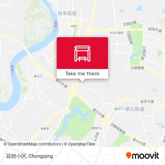 花朝小区 map