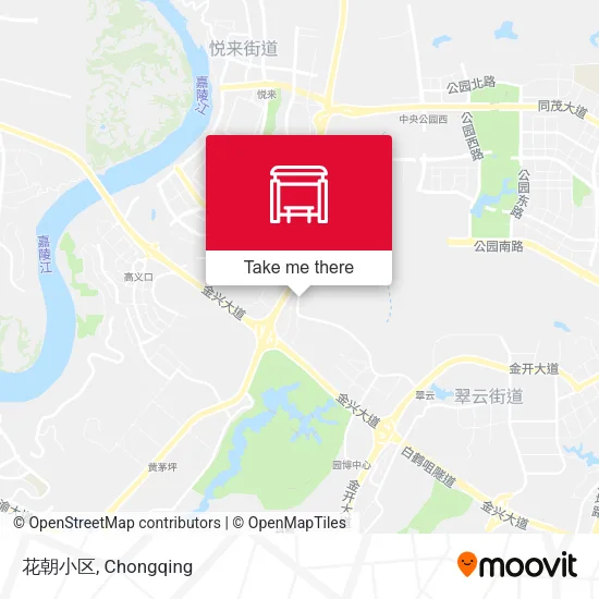 花朝小区 map