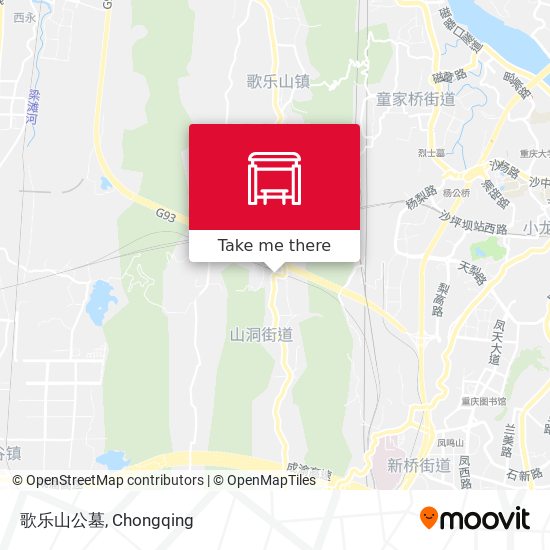 歌乐山公墓 map