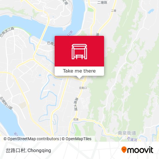 岔路口村 map