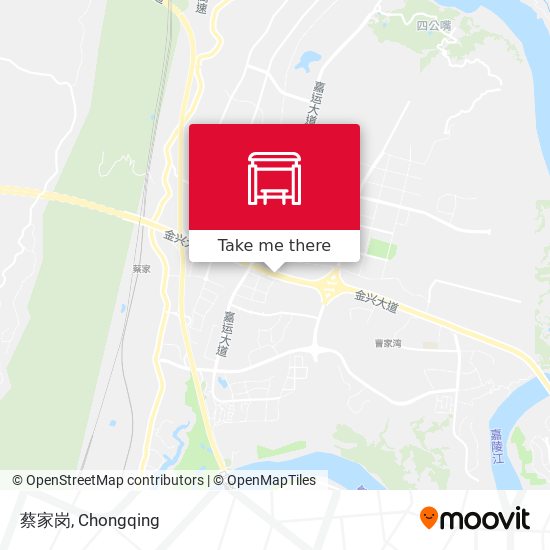 蔡家岗 map