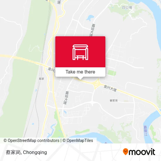 蔡家岗 map
