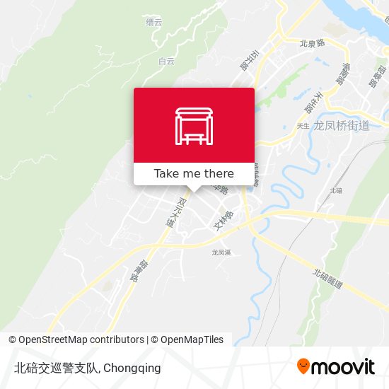 北碚交巡警支队 map