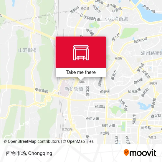 西物市场 map