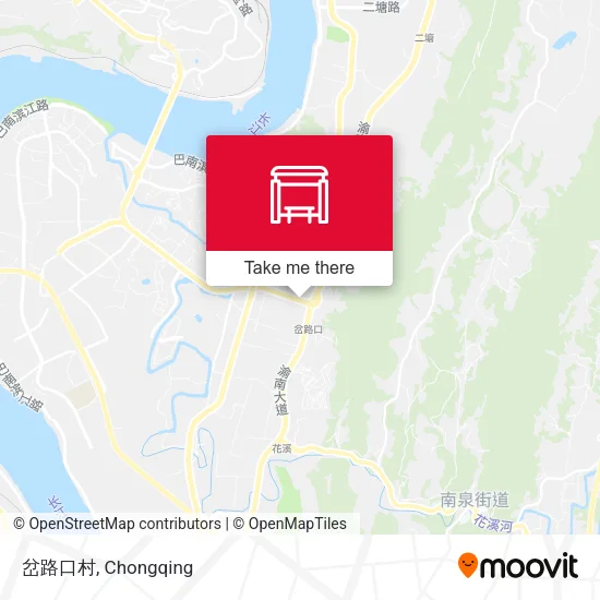 岔路口村 map