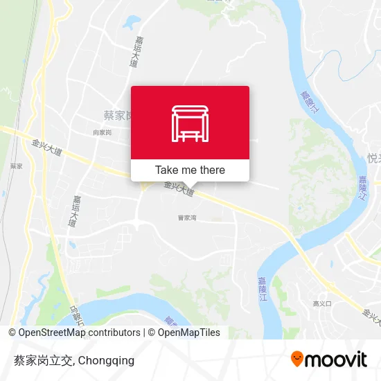 蔡家岗立交 map