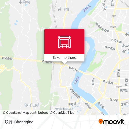 双碑 map