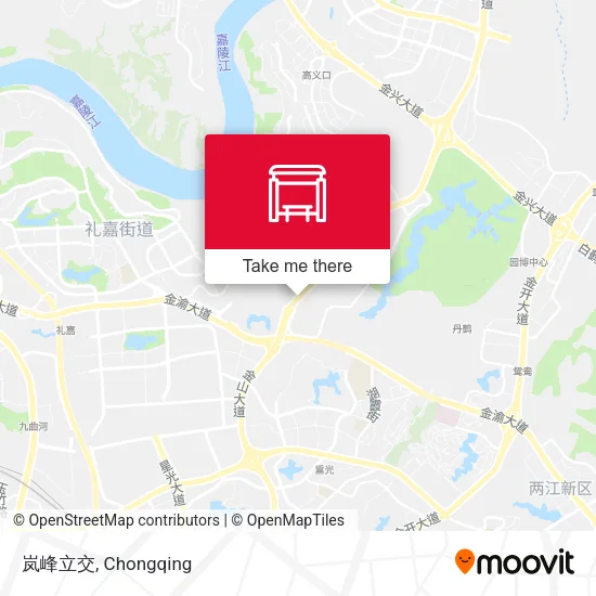 岚峰立交 map