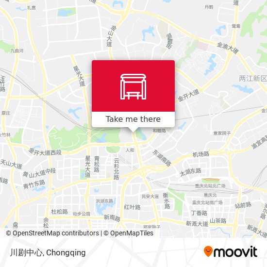 川剧中心 map