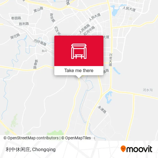 利中休闲庄 map