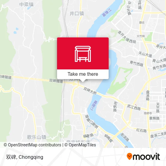 双碑 map