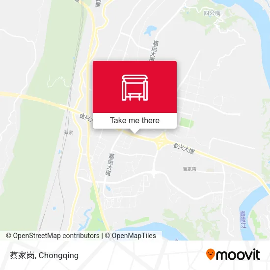 蔡家岗 map