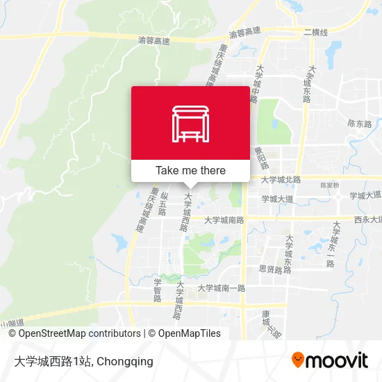 大学城西路1站 map