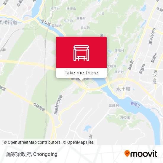 施家梁政府 map