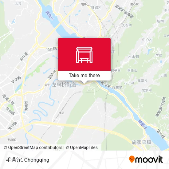 毛背沱 map