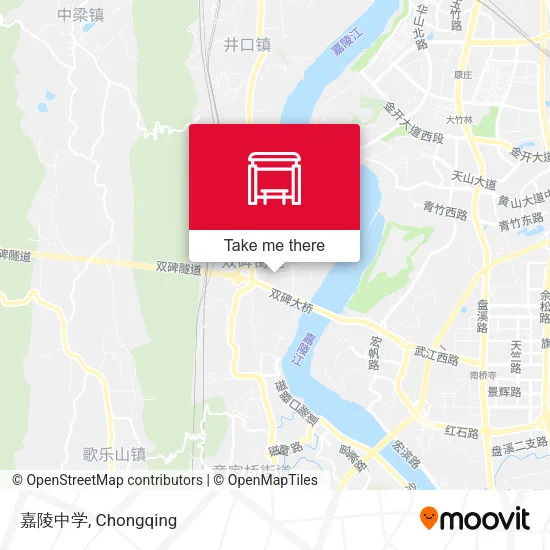嘉陵中学 map