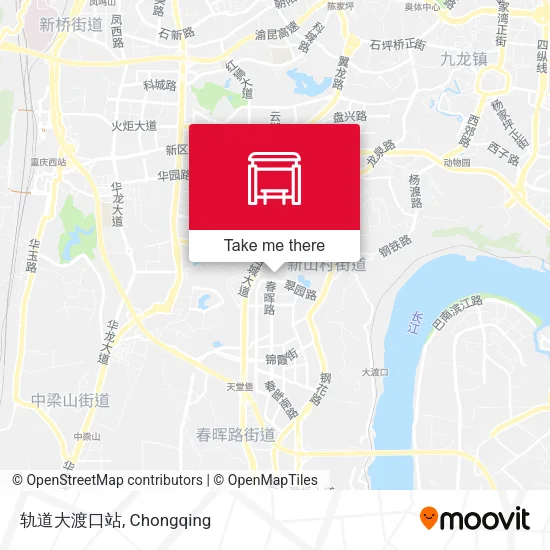 轨道大渡口站 map