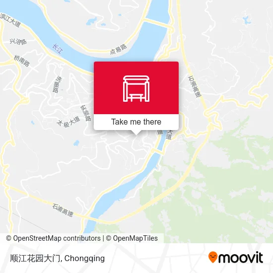 顺江花园大门 map