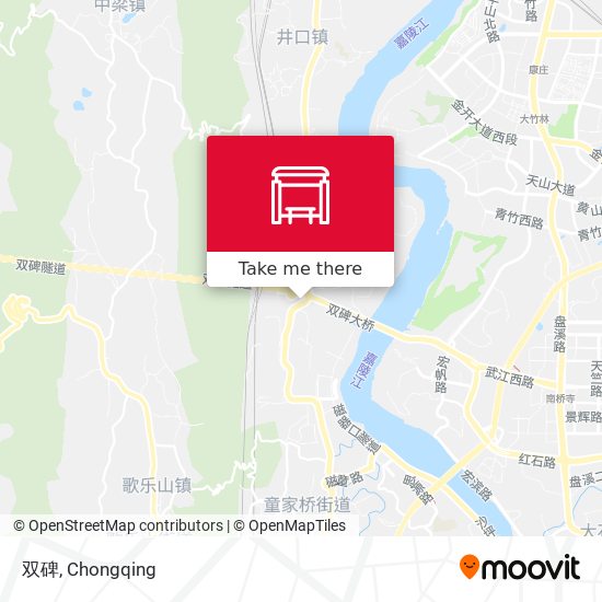 双碑 map