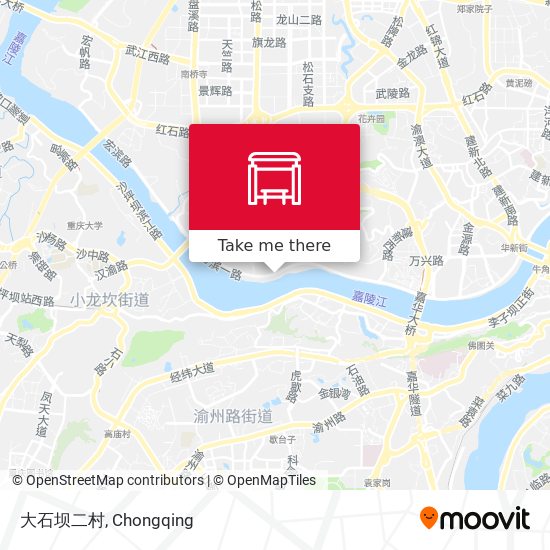 大石坝二村 map
